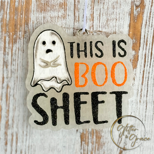 Boo Sheet Car Freshie