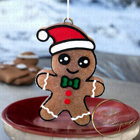 Gingerbread Man RTS Freshie