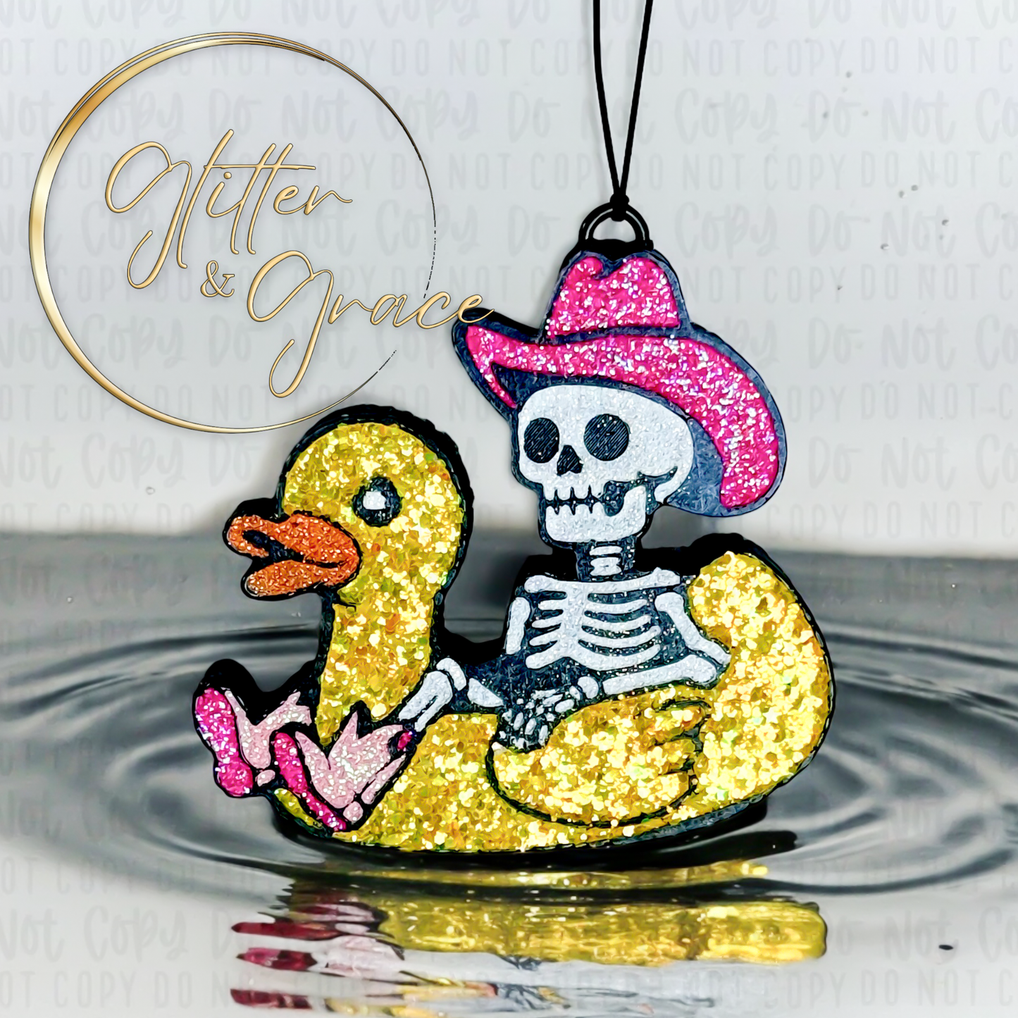 Skelly Duckie Car Freshie