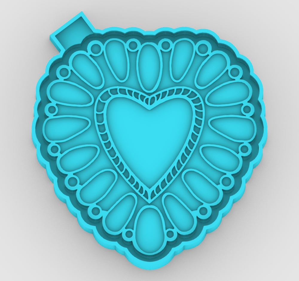 Concho Bling Heart Housing